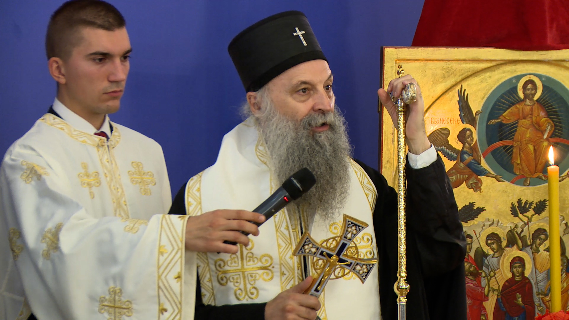 Beograd, patrijarh srpski Porfirije, doneli smo ruku Svetog Save Beograd, patrijarh srpski Porfirije, doneli smo ruku Svetog Save